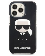 Калъф Karl Lagerfeld - Ikonik Karl, iPhone 13 Pro, черен -1